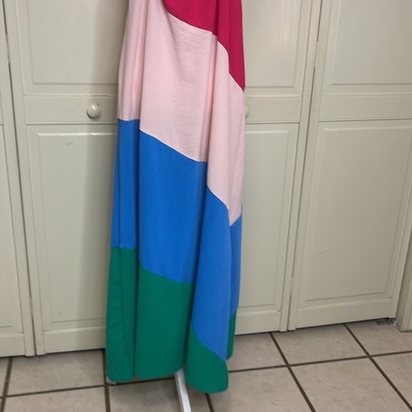 GIBSONLOOK Color Block Maxi Shift Dress Size M - Picture 7 of 8